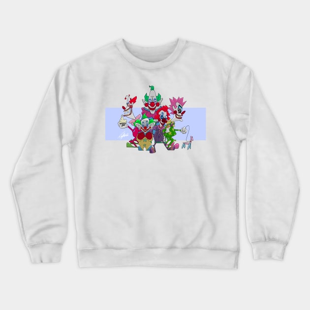 Killer Klowns - Spikey Crewneck Sweatshirt by Tuckerjoneson13